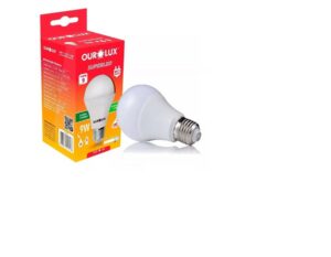 Lâmpada LED Bulbo 9W Ourolux 6500K E27 Bivolt
