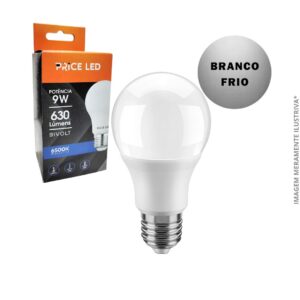 Lâmpada LED Bulbo 9W Price 6500K E27 Bivolt