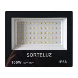 Projetor LED 100W Sorte Luz 6400K Flex Bivolt